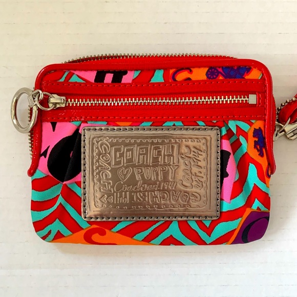 Coach Poppy Multicolor Wallet/Wristlet - Picture 1 of 4